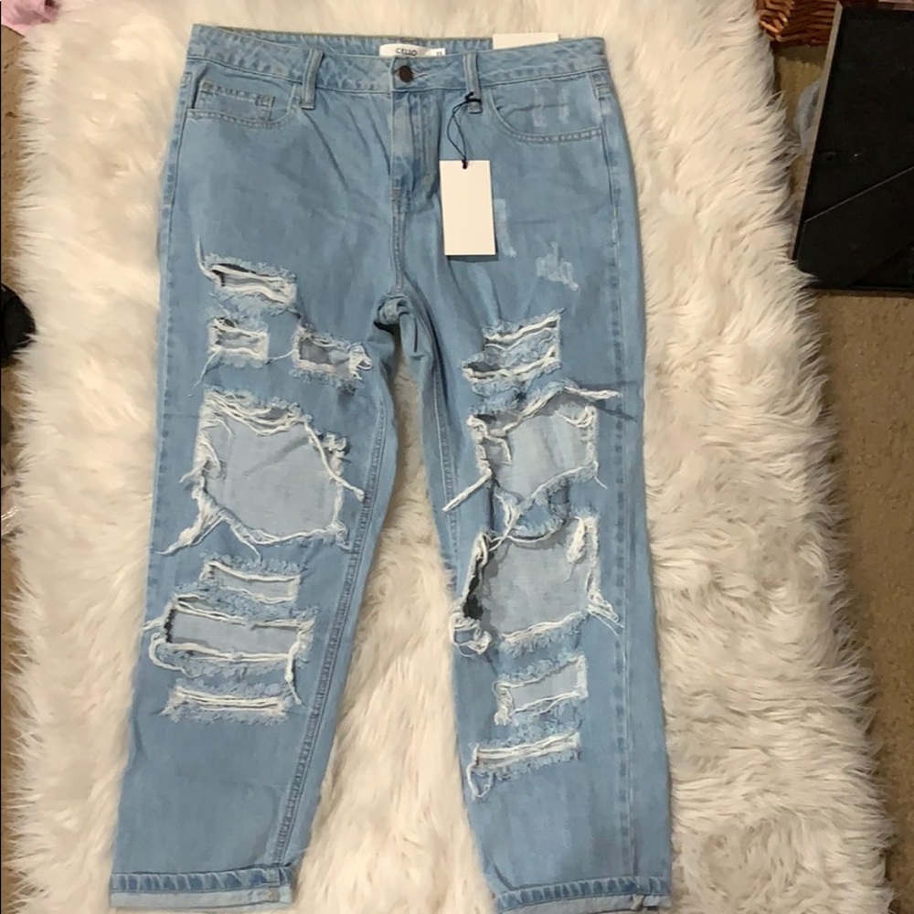 Cello distressed boyfriend jeans